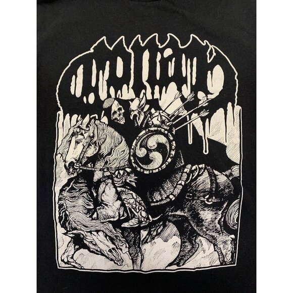 Conan The Barbarian Horseback Battle Hammer Black Cotton Graphic T-shirt Small - Picture 3 of 5